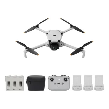DJI Lito 1 Fly More Combo com Controle DJI RC-N3, Drone com câmera 4K para iniciantes, detecção de obstáculos, ActiveTrack, vídeo 4K, transmissão de vídeo de 15 km, 3 baterias - DJI080