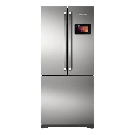 Geladeira com freezer Brastemp BRN80A con capacidad de 540.6L -inox