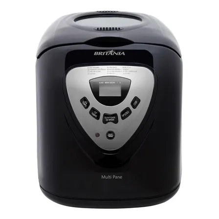 Panificadora Multipane 12 Programações Com Função Timer e Antiaderente Potência de 550 W Cor Preto Britânia