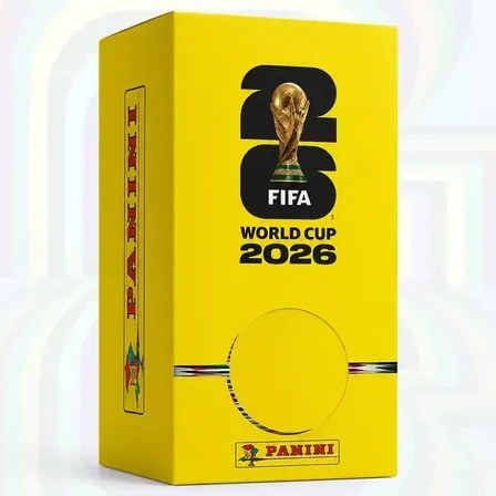 DISPENSER COPA DO MUNDO 2026 - 100 ENVELOPES COM 700 FIGURINHAS