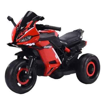 Moto Elétrica Infantil Mini 3 Rodas Frente/Ré Maxi Toys - VERMELHO