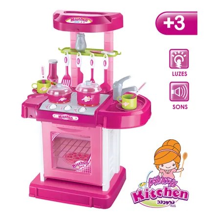 Cozinha De Brinquedo Infantil Completa Princess Replay Kids