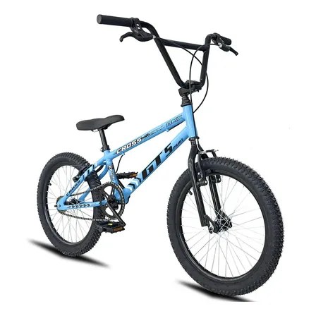 Bicicleta Aro 20 BMX aero cross infantil GT Sprint Cross R20 Freio V-Brake Azul e Preto