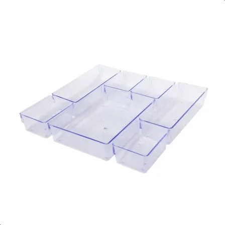 Kit 7 Organizador Multiuso Modular Gaveta Rebirth Maquiagem